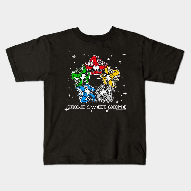 Gnome Sweet Gnome Kids T-Shirt by SherringenergyTeez